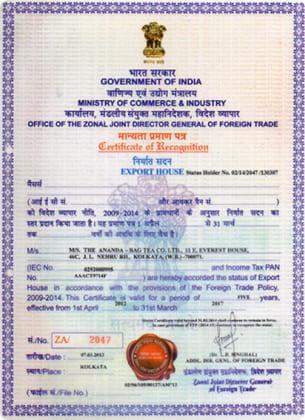company certificate